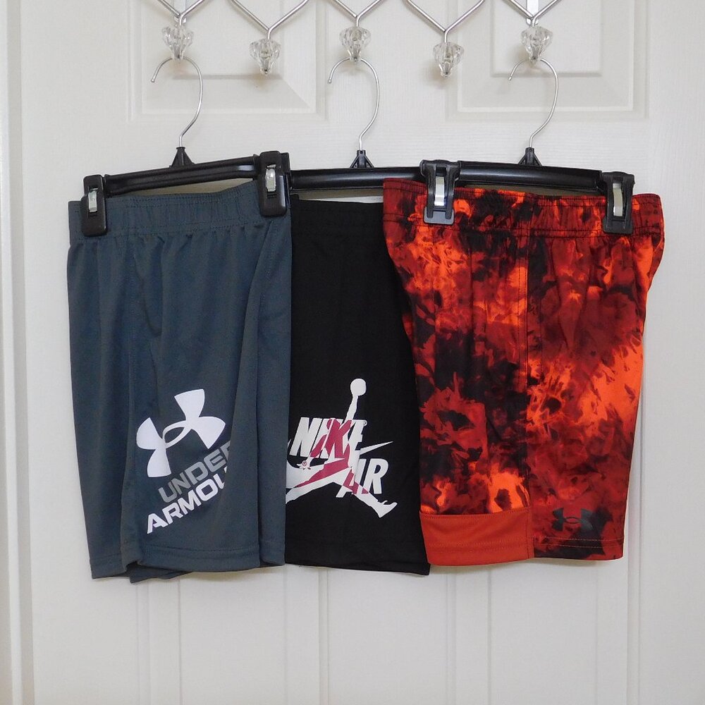 NWT 3 Pairs Under Armour & Jordan Shorts Bundle sz 6